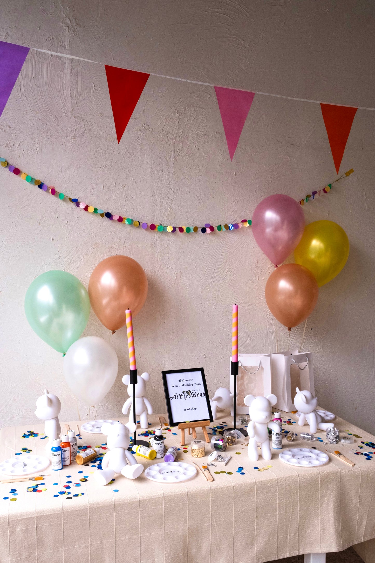 Art-Bear-Painting Party Box